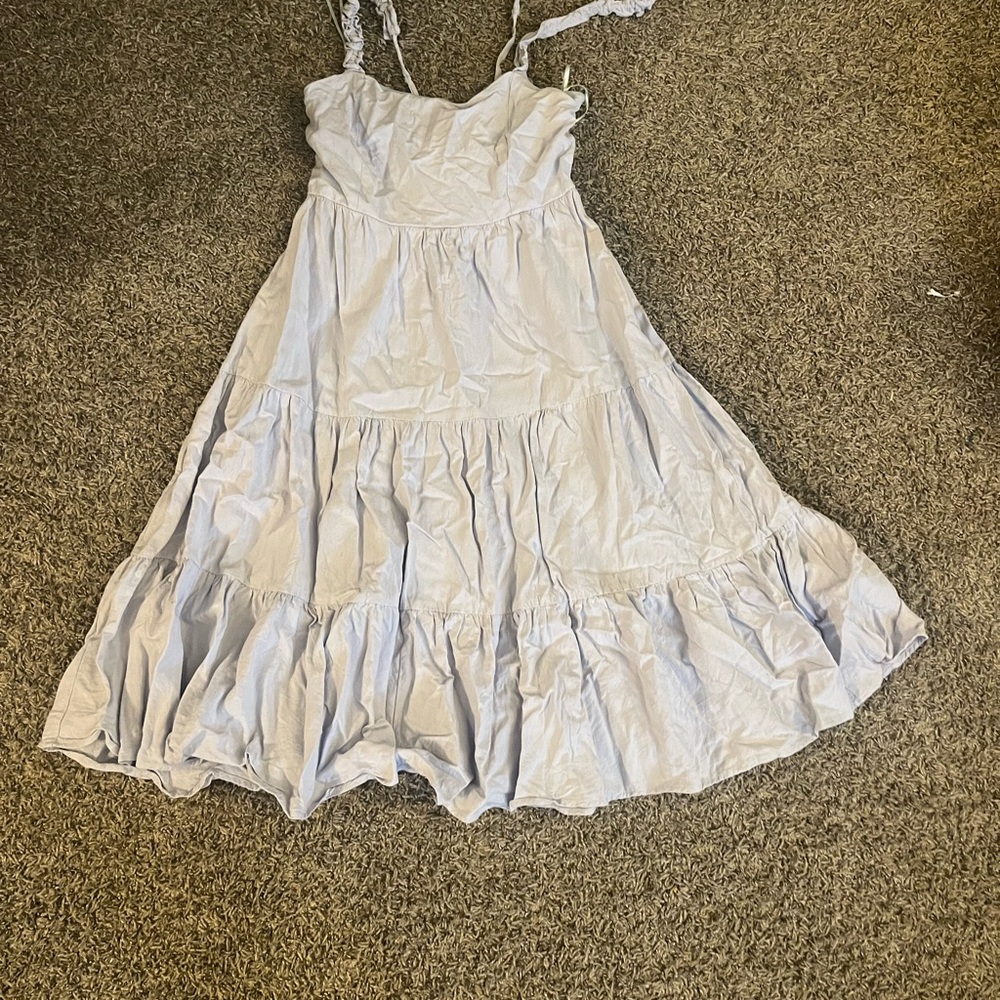 Altar'd State Blue Tiered Dress